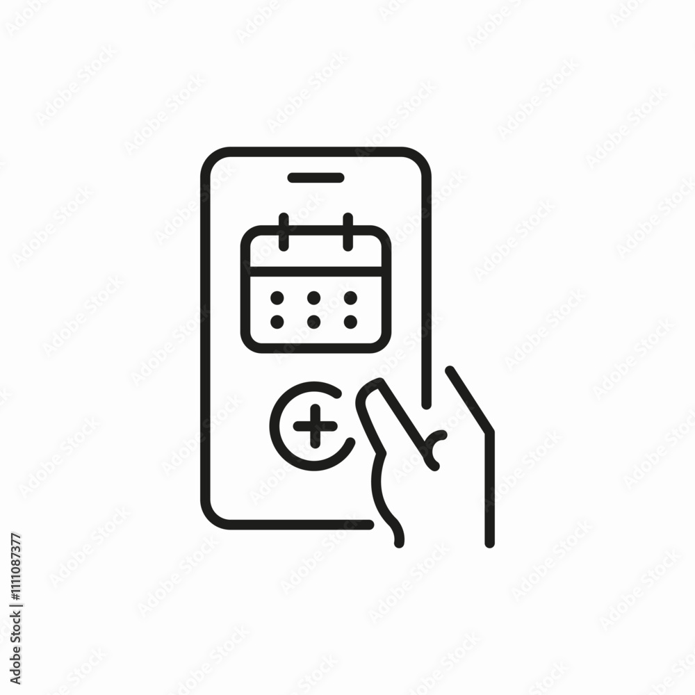 medical time calendar icon sign vector medical time calendar icon sign vector