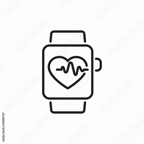 healty statistic appwatch icon sign vector