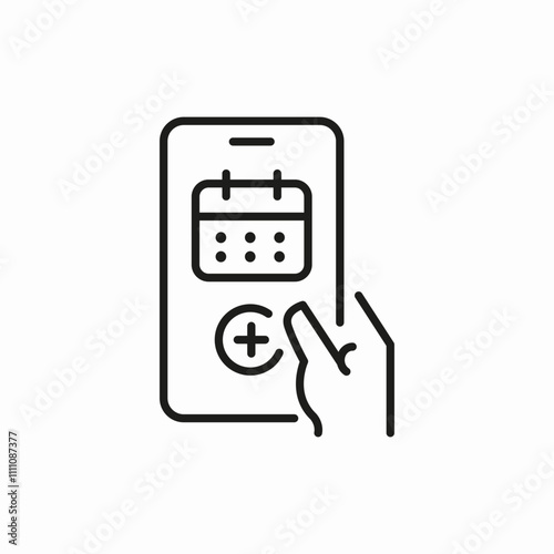 medical time calendar icon sign vector