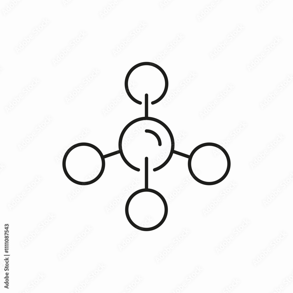 molecul chemical bonding icon sign vector molecul chemical bonding icon sign vector