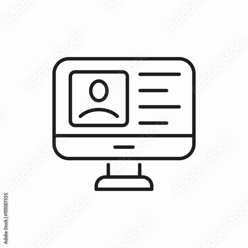 patient information icon sign vector