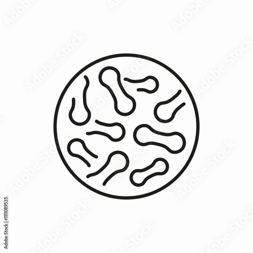 bacteria virus  icon sign vector
