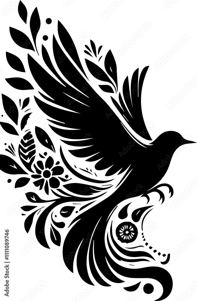 Obraz premium The Bird's Silent Flight