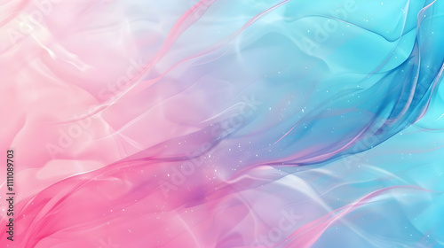 Pink Blue Abstract Waves Background