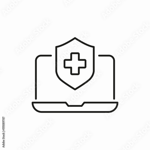 healthy care insurance icon sign vector