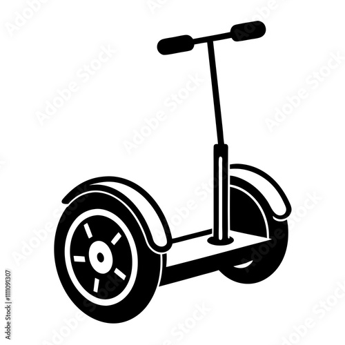 segway silhouette vector