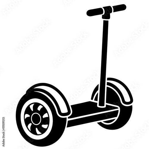 segway silhouette vector