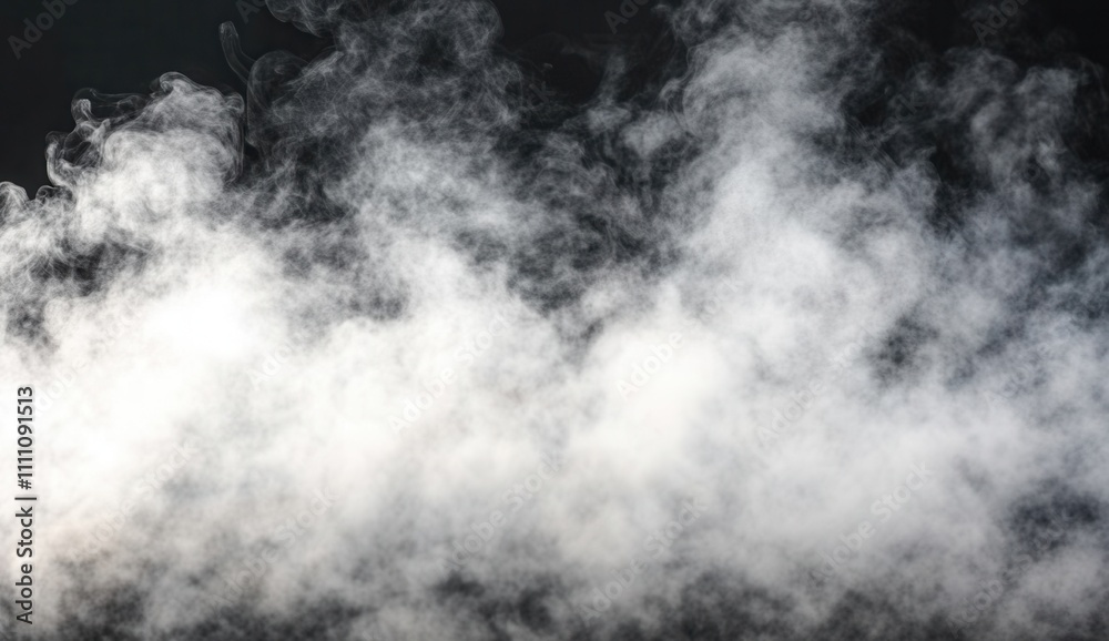 Smoke and mist texture overlay on black background. Abstract design element Smoke and mist texture overlay on black background. Abstract design element