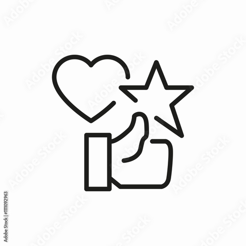 rate like star icon sign vector