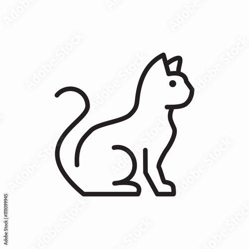 cat animal pet icon sign vector