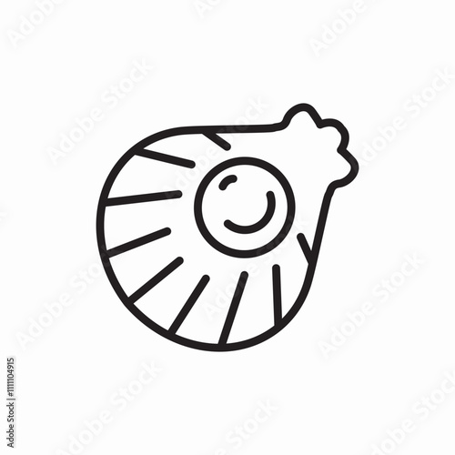 mollusk sea animal icon sign vector