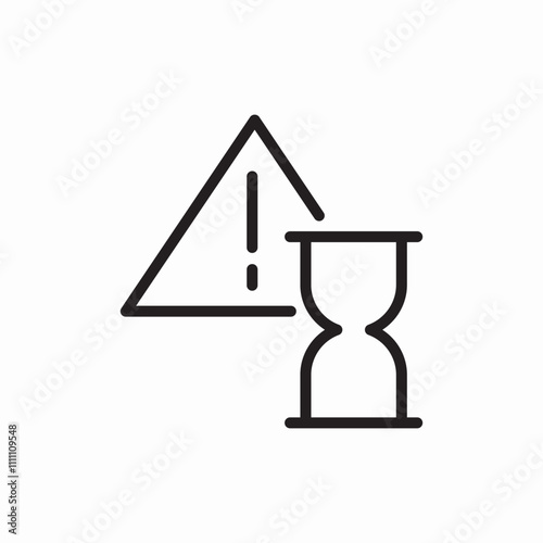 hourglass sand watch icon sign vector