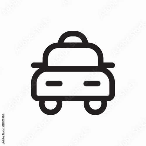 taxi transport icon sign vector