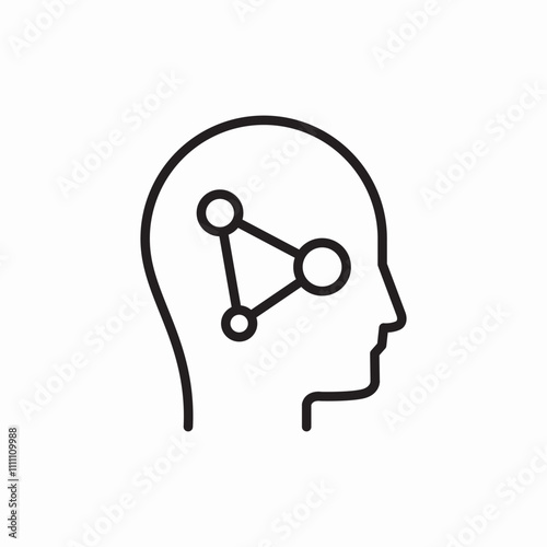 think human icon sign vector