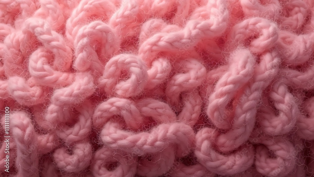 Highly Detailed Pink Wool Texture, Warm & Cozy Fiber Curls Highly Detailed Pink Wool Texture, Warm & Cozy Fiber Curls