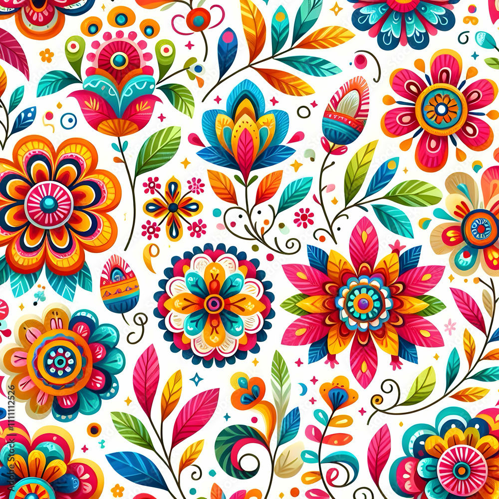 Fototapeta premium seamless floral pattern