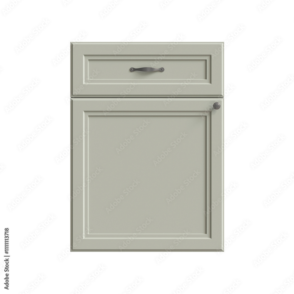 3d render of a grey kitchen facade , doors for kitchen cabinets, front view 3d render of a grey kitchen facade , doors for kitchen cabinets, front view