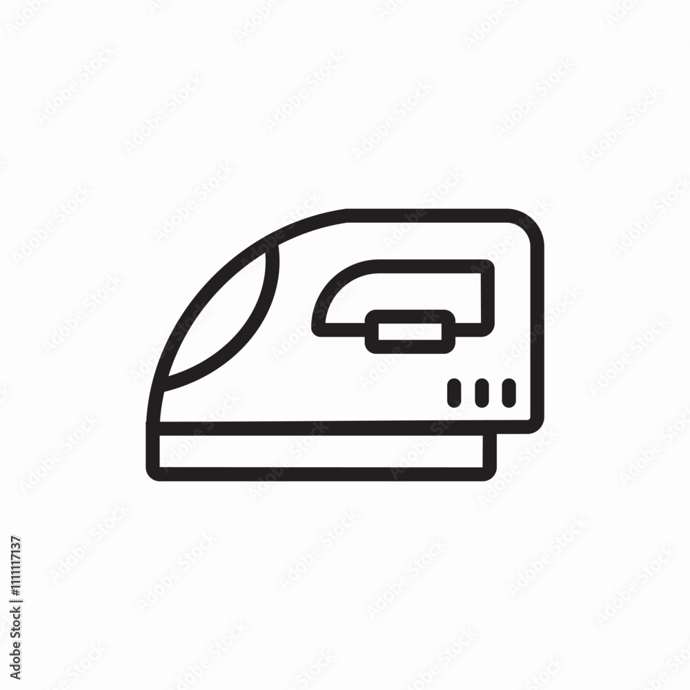 iron clothes care icon sign vector