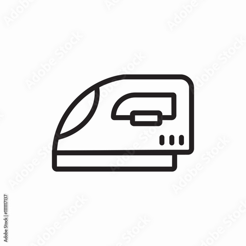 iron clothes care icon sign vector