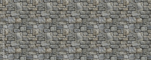 seamless pattern of Rustic stone wall texture gray brown colors medieval architectural background design 