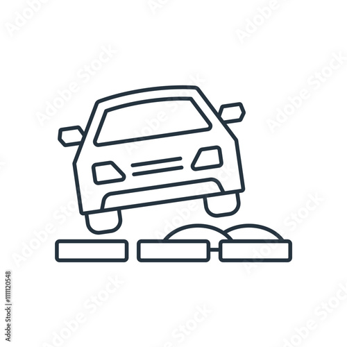 Car Tilt icons  symbol vector elements for infographic web