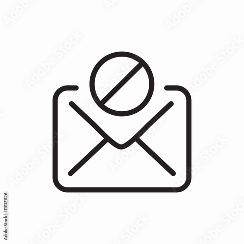 send failed icon sign vector