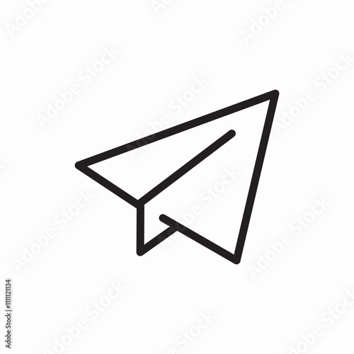 send paper letter icon sign vector