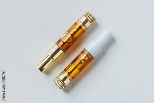 Vape Pen Catridges on white background photo