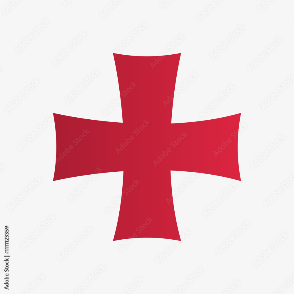 Templars cross symbol. Vector illustration Templars cross symbol. Vector illustration