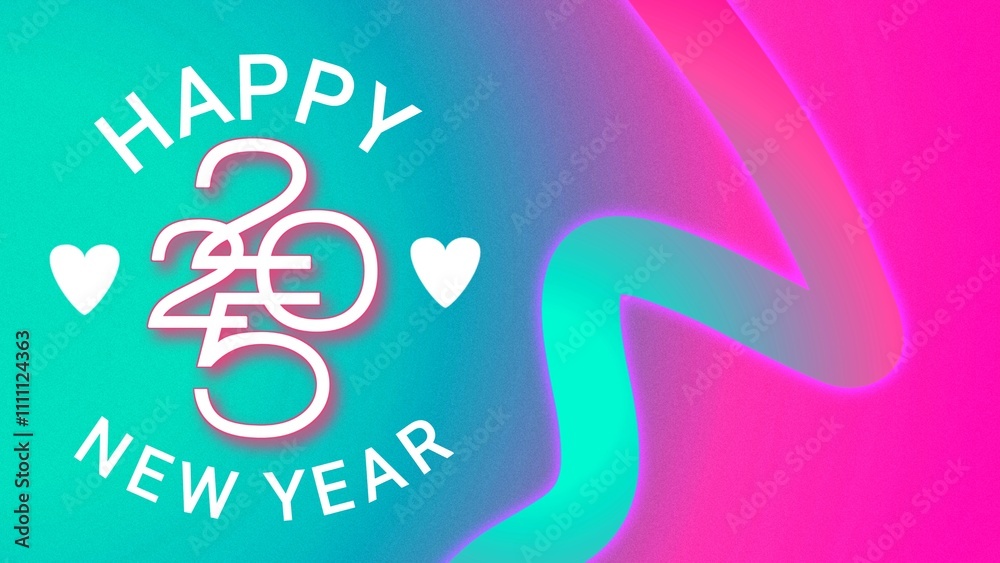 Happy new year 2025 abstract modern graphic banner design illustration. Happy new year 2025 abstract modern graphic banner design illustration.