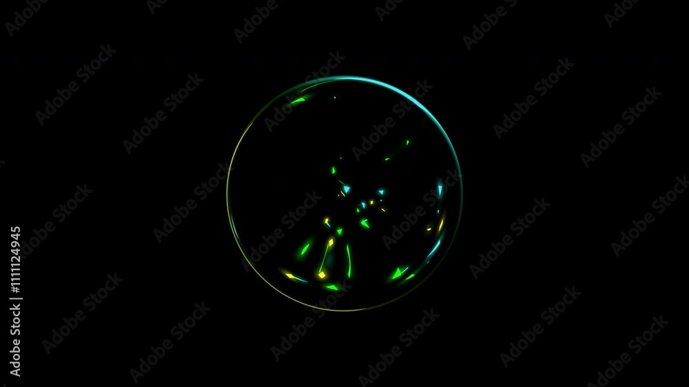 Vertical Confetti circles repeating for a special celebration like magic on a black background. Vertical Confetti circles repeating for a special celebration like magic on a black background.