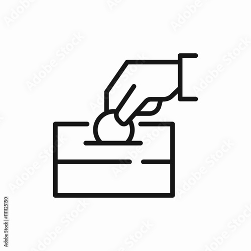 charity box icon sign vector