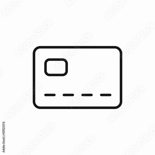 bank card icon sign vector