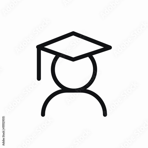 student graduate icon sign vector