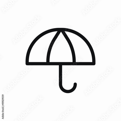 umbrella rain icon sign vector