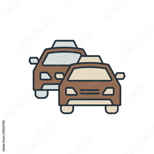 Taxi icons  symbol vector elements for infographic web