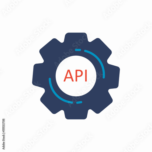 api settings icon sign vector