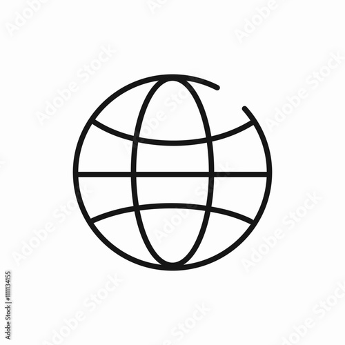 planet globe (2) icon sign vector