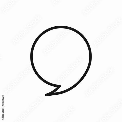 speech bubble chat icon sign vector