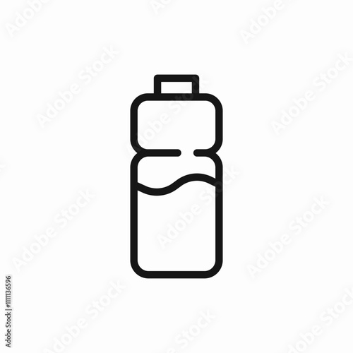 sport water bottle icon sign vector