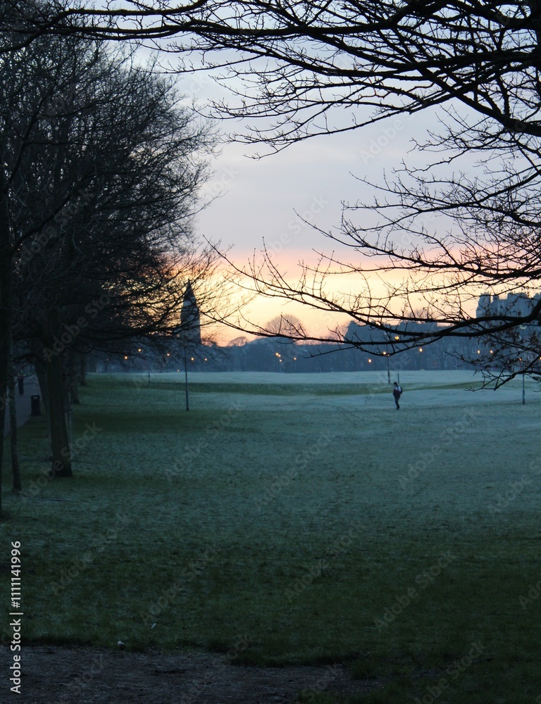 Foggy morning in england Foggy morning in england