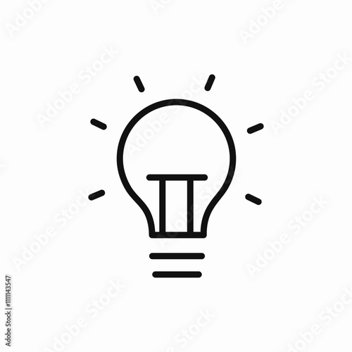 light bulb idea icon sign vector