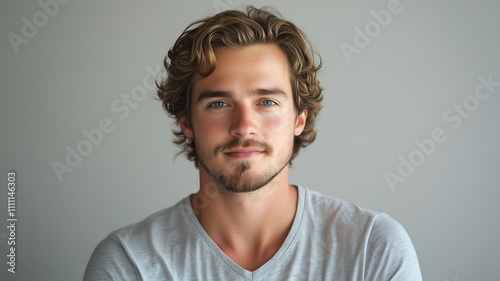 Casual Portrait: Young Man with Confident Gaze