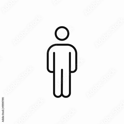 man person icon sign vector