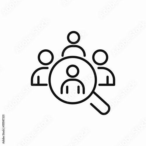 recruitment hr employee icon sign vector