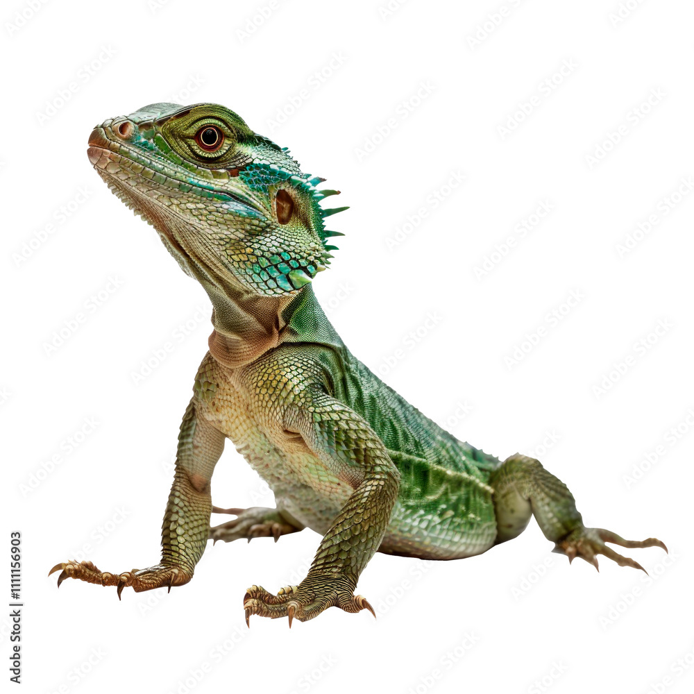 Obraz premium Chinese water dragon, isolated on transparent background. PNG element