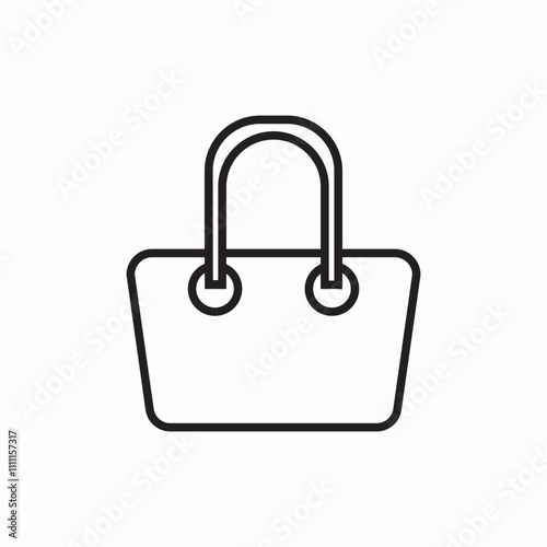 handbag bag icon sign vector