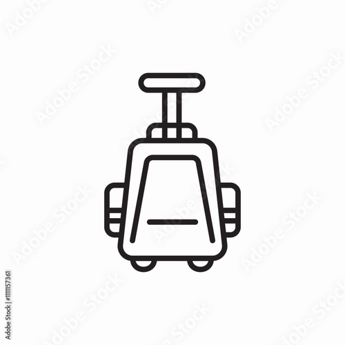 luggage baggage icon sign vector