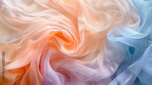 Abstract pastel fabric swirl texture.