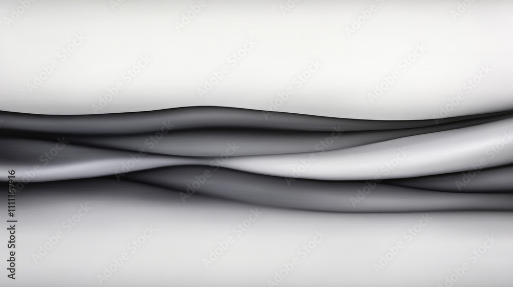Abstract black and white wavy lines creating smooth flowing patterns Abstract black and white wavy lines creating smooth flowing patterns